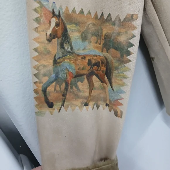 NWT The Trail of Painted Ponies Coat RARE Faux Suede/Fur Size XL - Picture 8 of 9